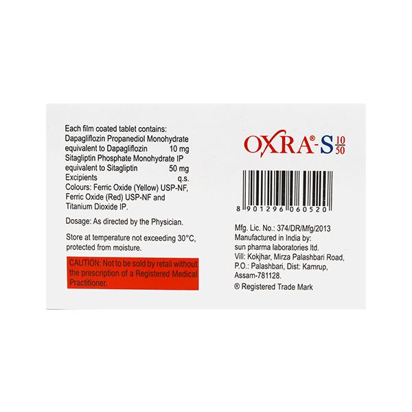 OXRA S 10/50 Tablet 15's