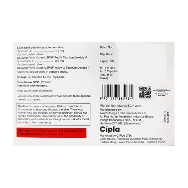 Silofast D 4mg Capsule 10'S