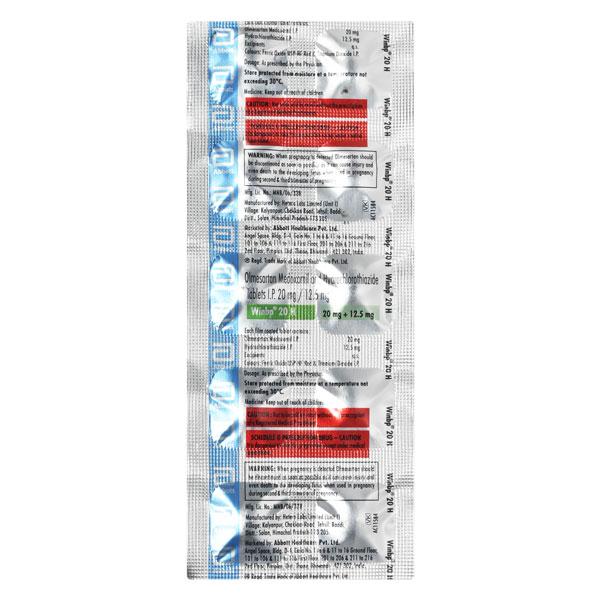 Winbp H 20mg Tablet 10'S