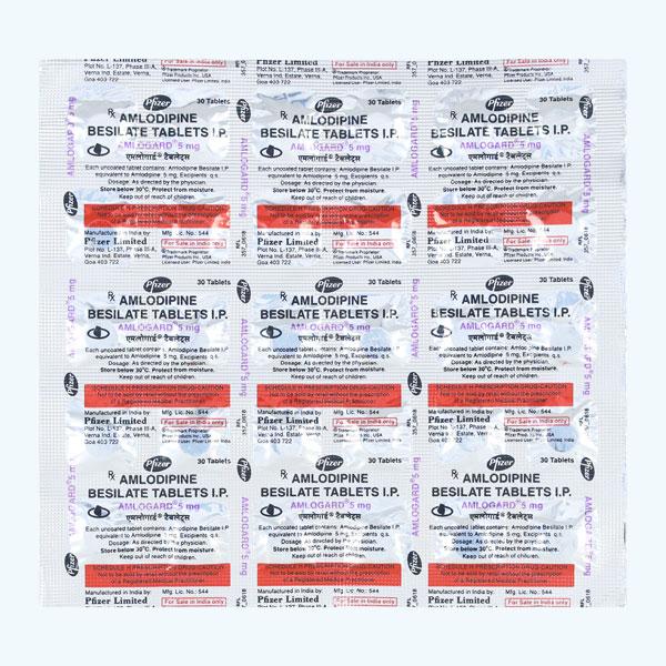 Amlogard 5mg Tablet 30'S