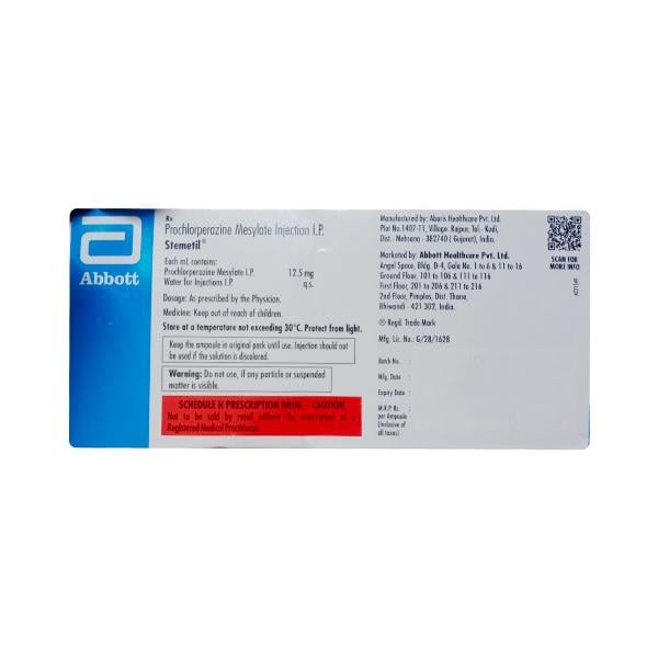 Stemetil 12.5mg Injection 1ml