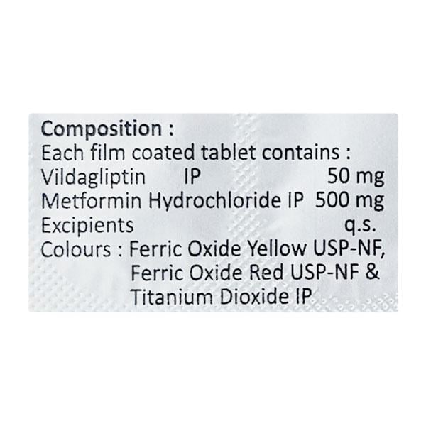 ACTVILDA M 500mg Tablet 10's