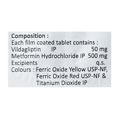 ACTVILDA M 500mg Tablet 10's