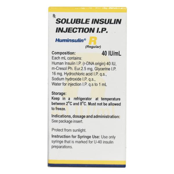Huminsulin R 40IU Injection 1X10ml