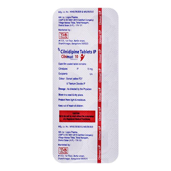 CILNIMUST 10mg Tablet 10's