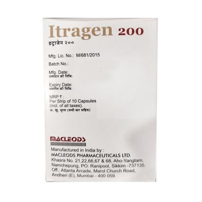 ITRAGEN 200 Capsule 10's