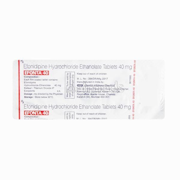 Efonta 40mg Tablet 10'S