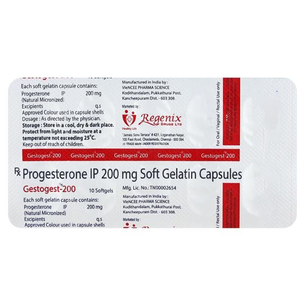 GESTOGEST 200 Soft Gelatin Capsule 10's