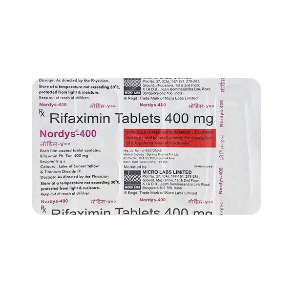 Nordys 400mg Tablet 10'S
