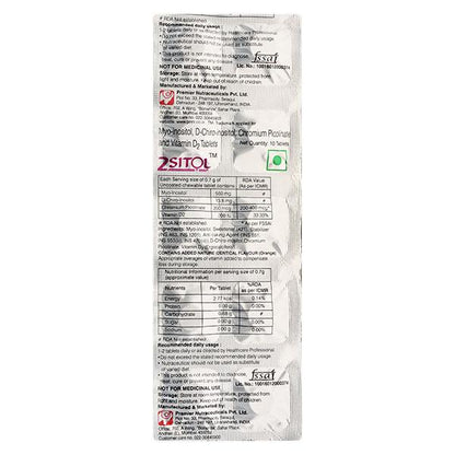 2 SITOL Chewable Tablet 10's