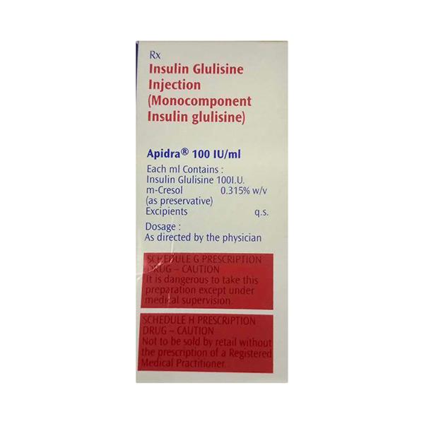 Apidra 100IU Injection 1X10ml