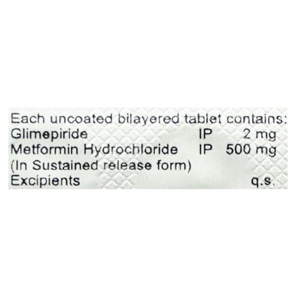 VEDAPRIDE M 2mg Tablet 10's