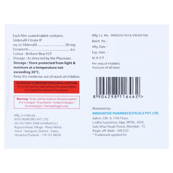 ALGRA 50mg Tablet 4's