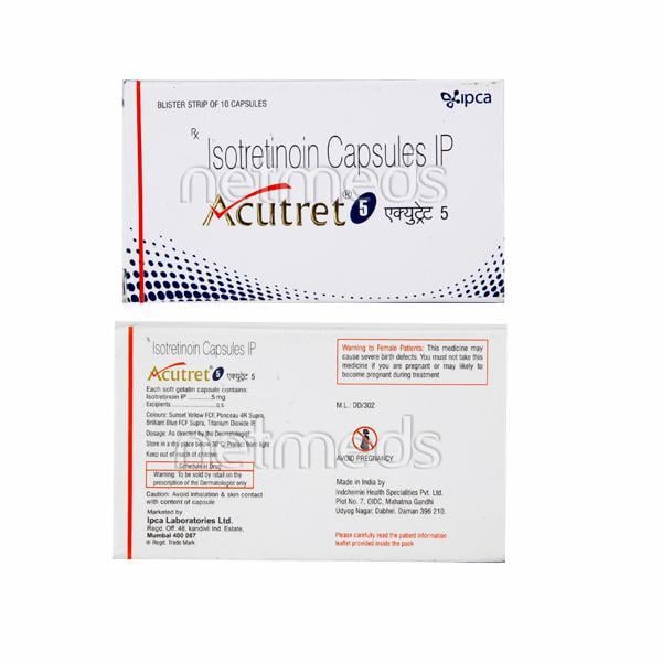 Acutret 5mg Capsule 10'S