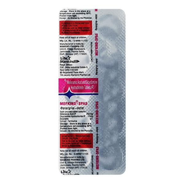 Mefkind Spas Tablet 10'S