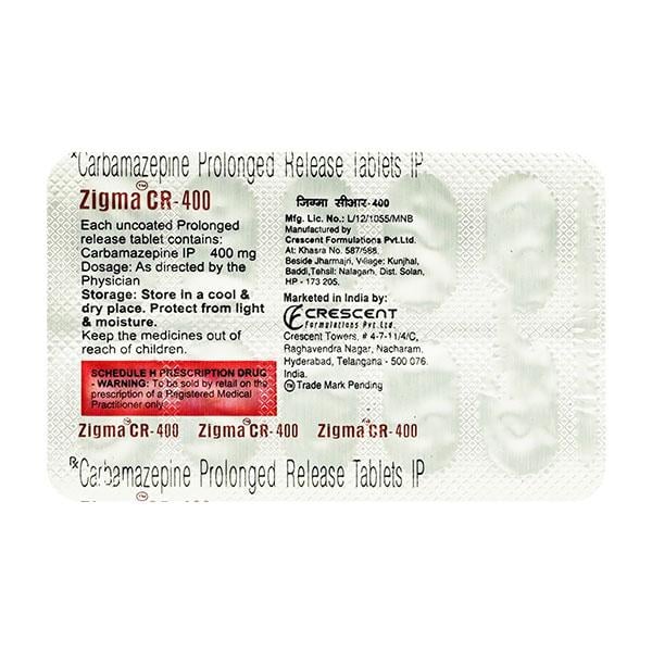 Zigma CR 400mg Tablet 10'S