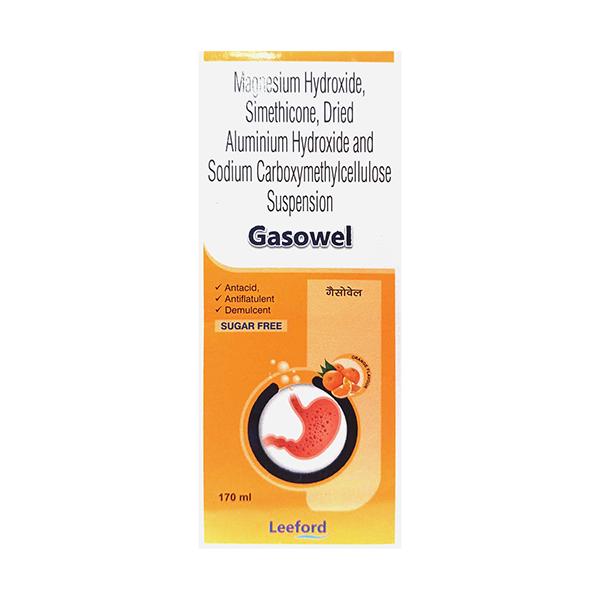 GASOWEL Sugar Free Orange Flavaour Suspension 170ml