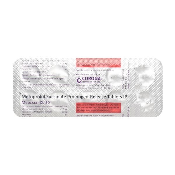 Metozaar XL 50mg Tablet 10'S