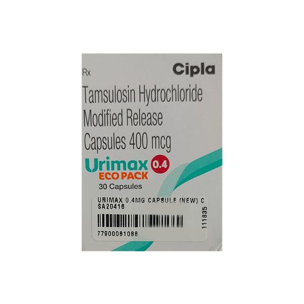 Urimax Eco Pack 0.4mg Capsule 30'S