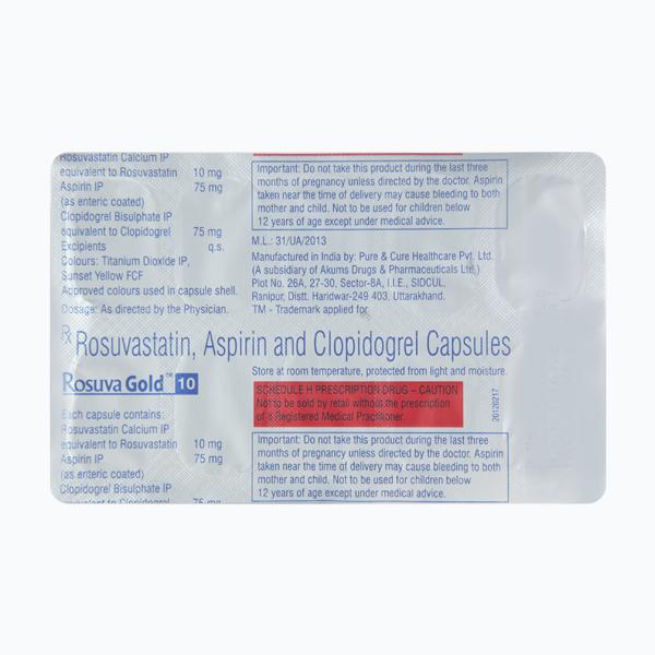 Rosuva Gold 10mg Capsule 10'S