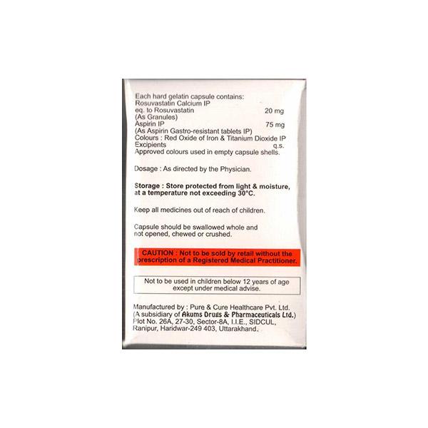 ROSYCAP ASP 20/75 Capsule 15's