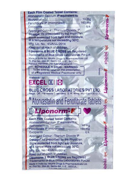Liponorm F Tablet 15'S