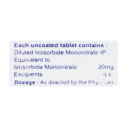 5 Mono 20mg Tablet 10'S - Global Surgicals