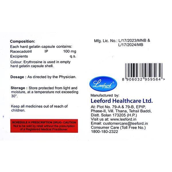 Leedott 100mg Capsule 10'S
