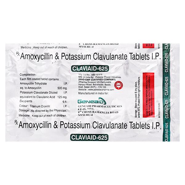 CLAVIAID 625 Tablet 10's