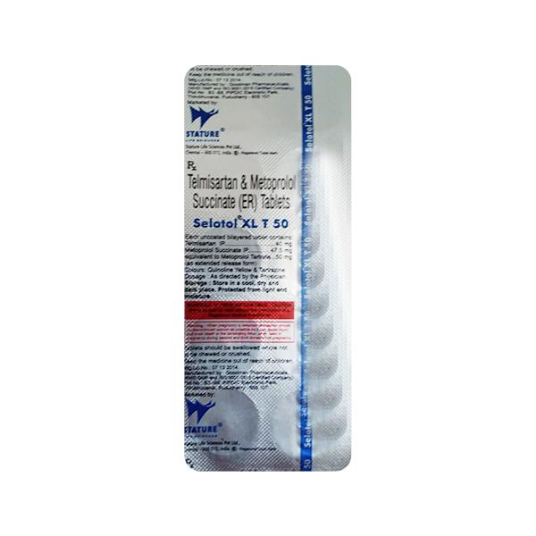 SELOTOL XL T 50 Tablet 10's