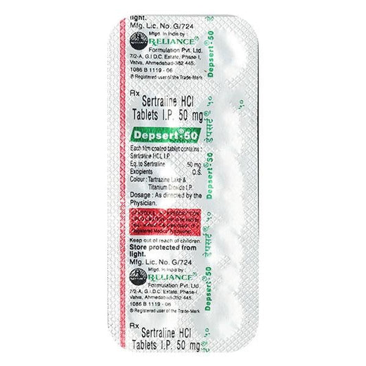 Depsert 50mg Tablet 10'S