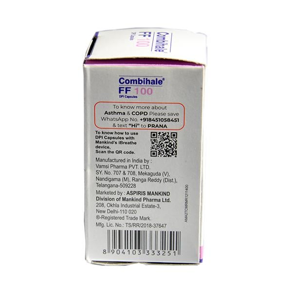 COMBIHALE FF 100 DPI Capsule 30's