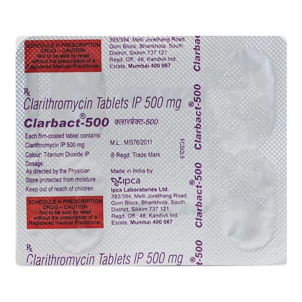 Clarbact 500mg Tablet 4'S