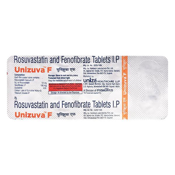 UNIZUVA F 10 Tablet 10's