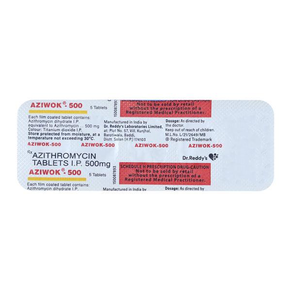 Aziwok 500mg Tablet 5'S