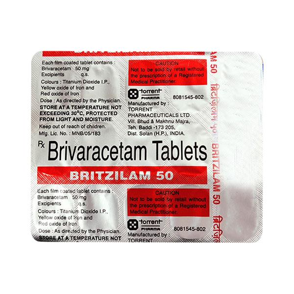 BRITZILAM 50 Tablet 15's