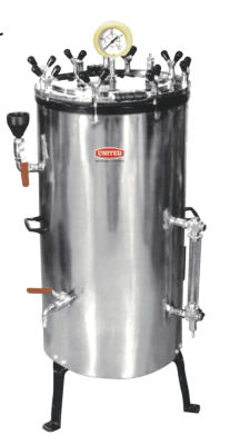United Surgical Sterilizer Vertical High Pressure with Low water cut off digital timer & Temp. control Autoclave