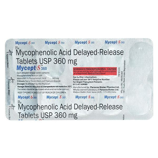 Mycept S 360mg Tablet 10'S