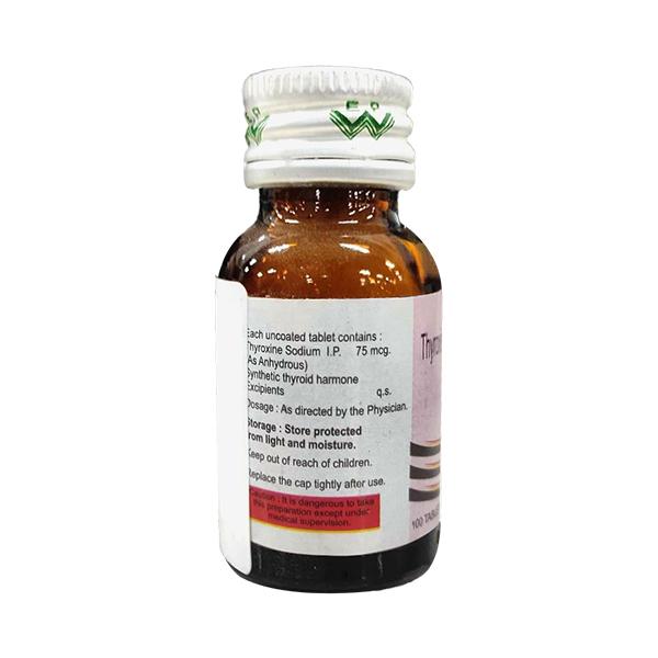 Thyronil 75Mcg Tablet 100'S