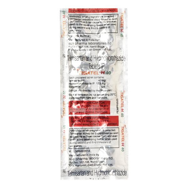 Tigatel H 40mg Tablet 10'S