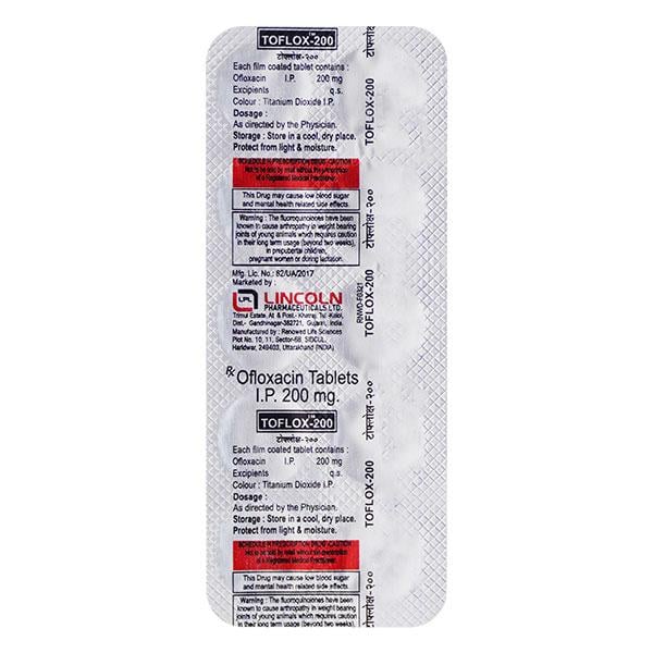Toflox 200mg Tablet 10'S