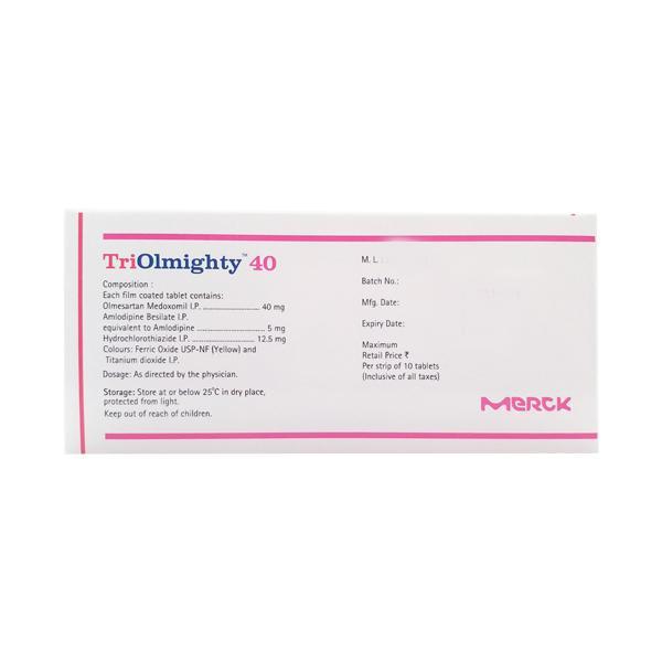 Triolmighty 40mg Tablet 10'S