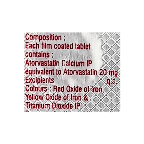 Atorec 20mg Tablet 10'S