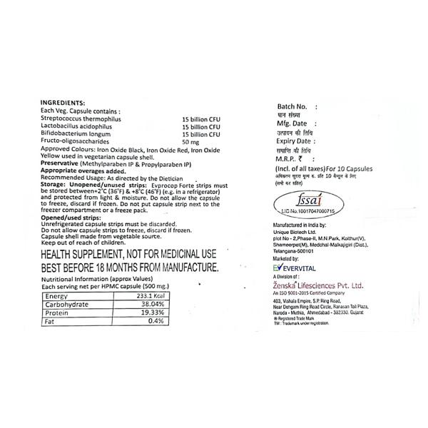 EVPROCOP FORTE Capsule 10's