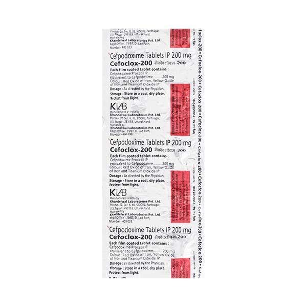 Cefoclox 200mg Tablet 10'S