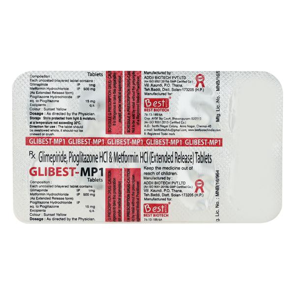 GLIBEST MP 1 Tablet 10's