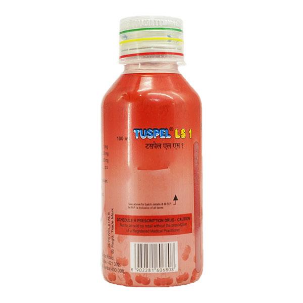 TUSPEL LS 1 SUGAR FREE CHERRY FLAVOUR Expectorant 100ml