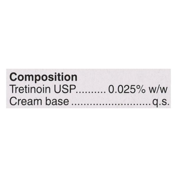 Retino A 0.025% Cream 20gm