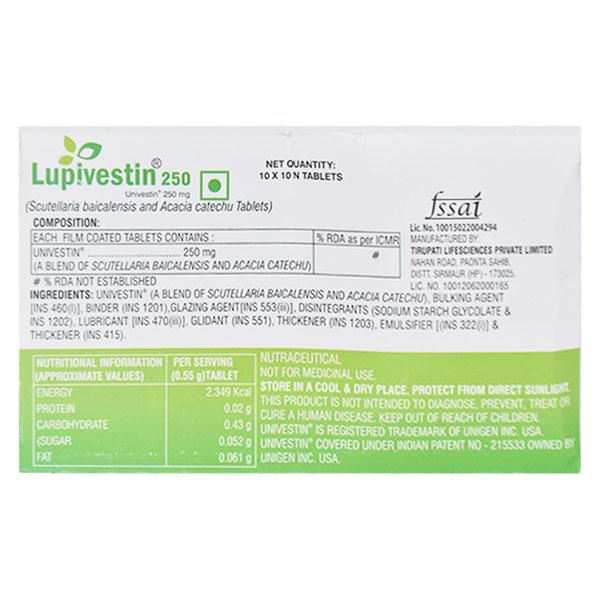 Lupivestin 250mg Tablet 10'S