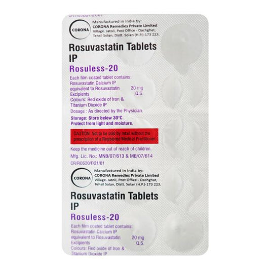 ROSULESS 20 Tablet 15's
